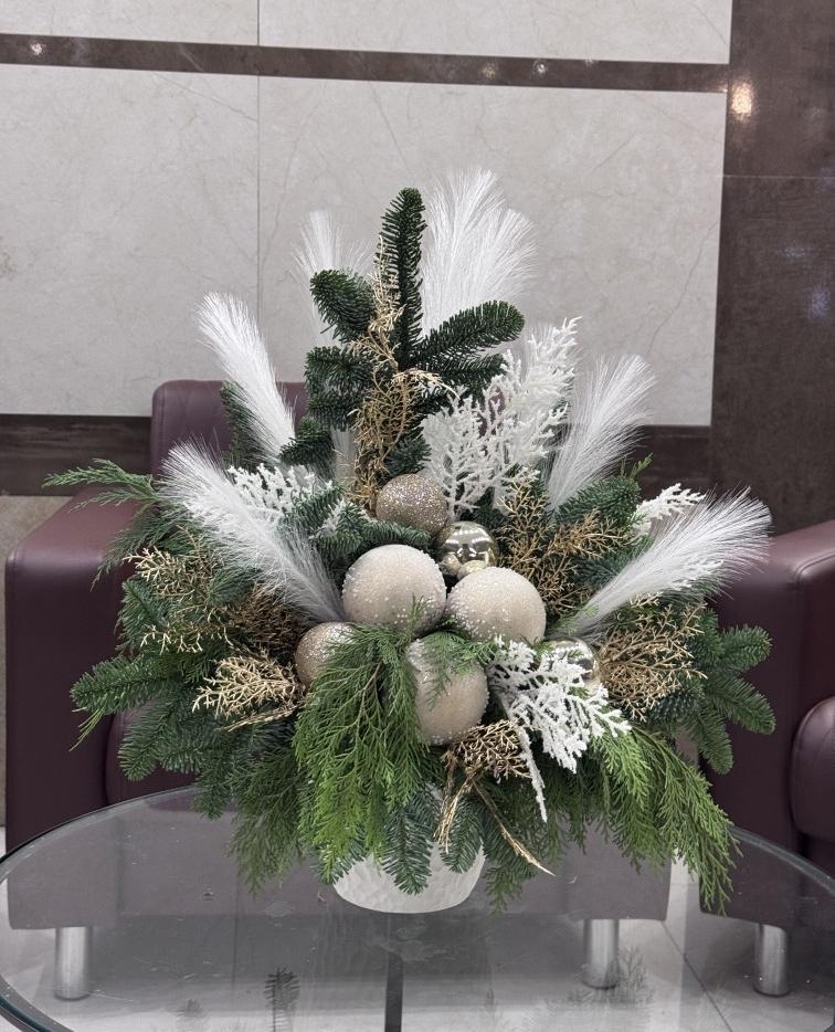 НГ композиция Снежная прелесть 50*40 см №1281