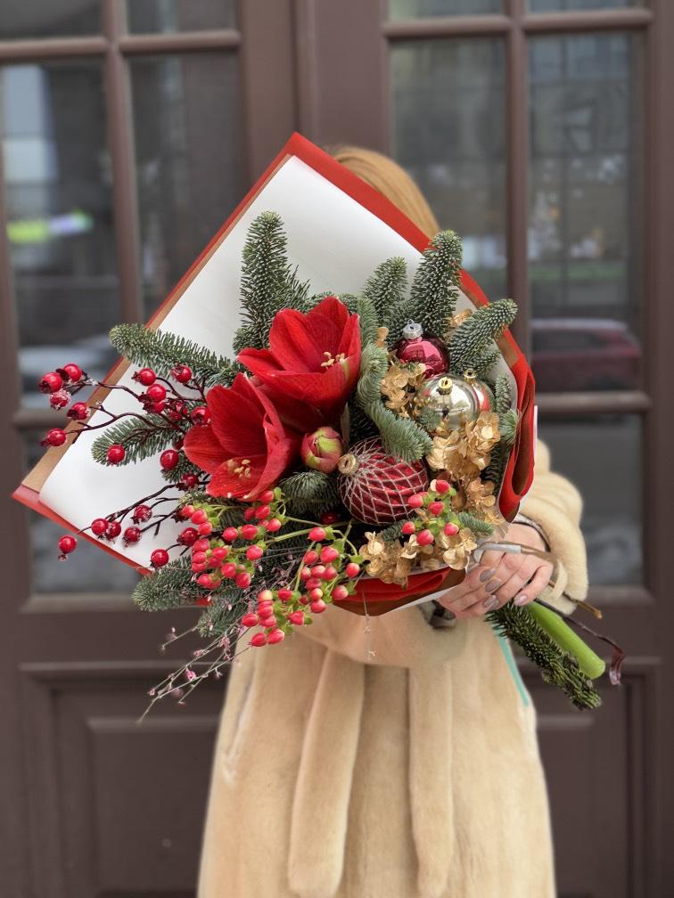 НГ букет Зимний Амариллис №1296