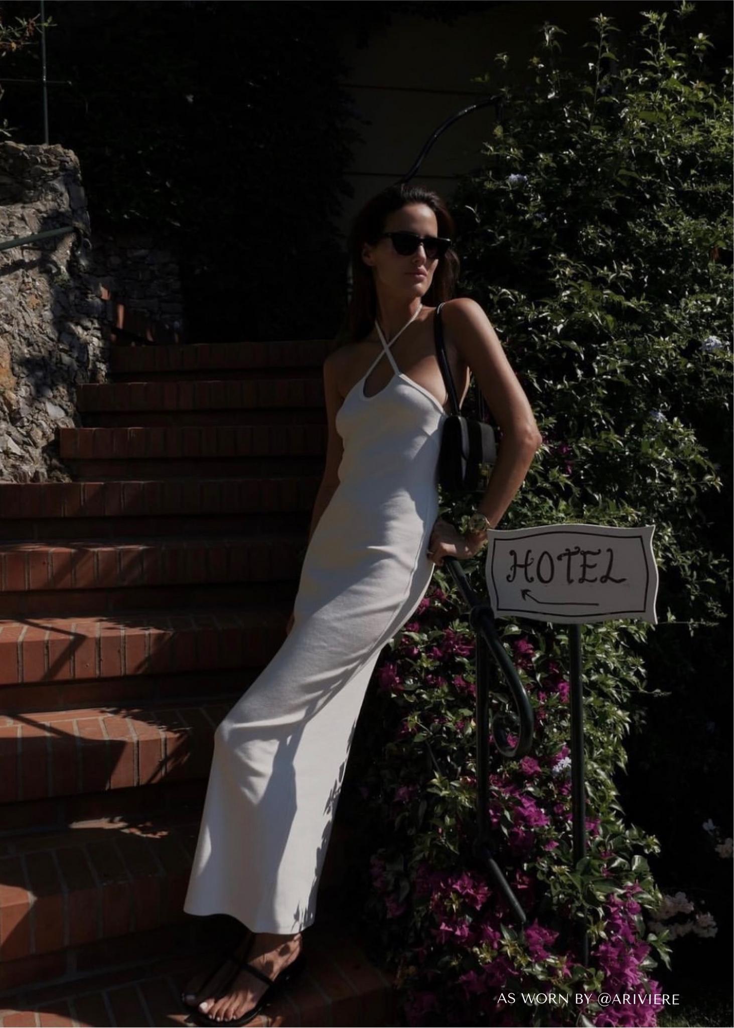 SOLD OUT > Halter neck rib tank dress Buy from e-shop