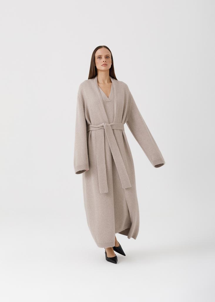 100% cashmere oversized  long cardigan