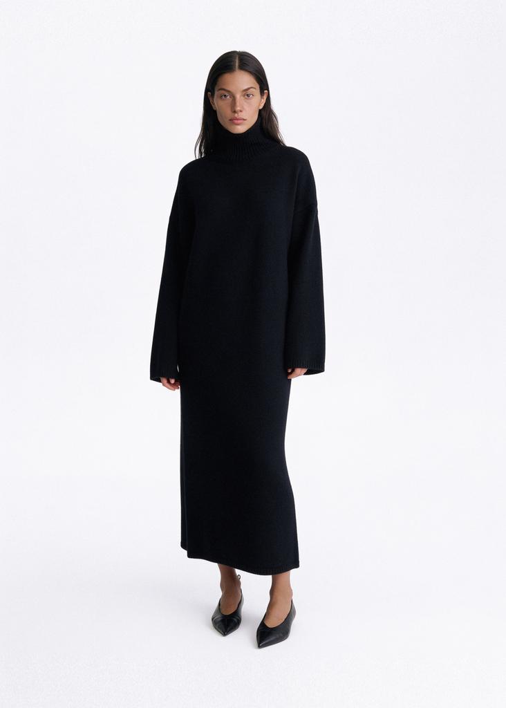 Oversized extremely soft 100% cashmere maxi dress