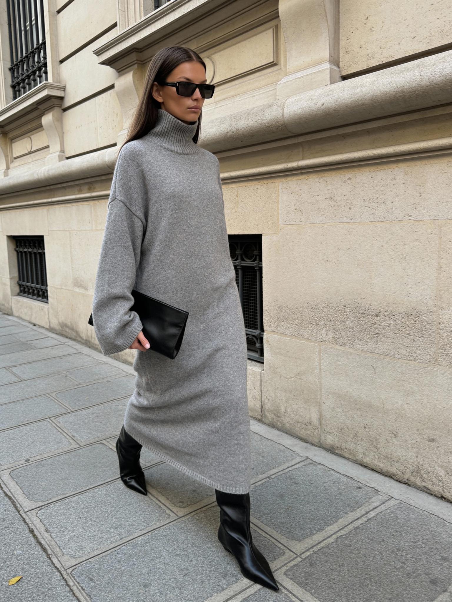 SOLD OUT > Oversized extremely soft 100% cashmere maxi dress Buy from e-shop