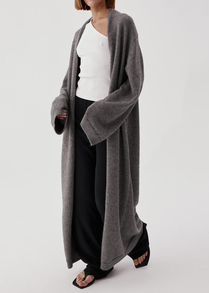 100% cashmere oversized  long cardigan