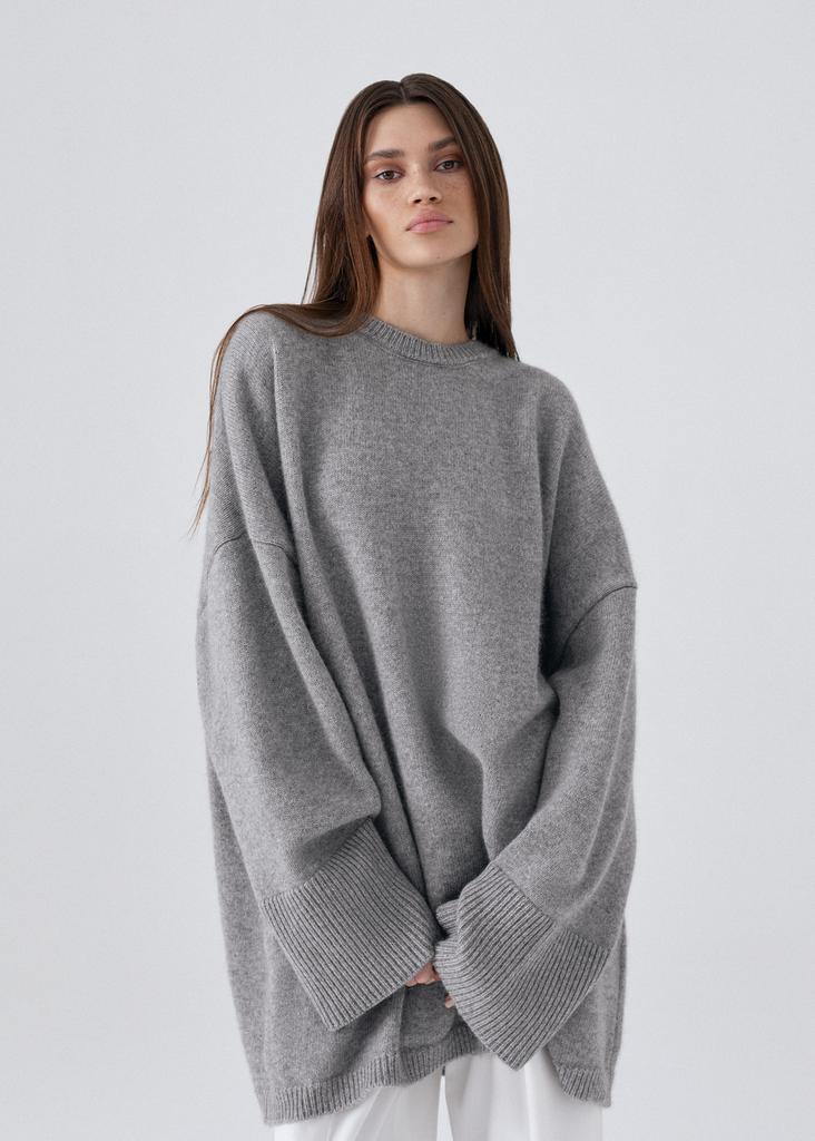 100% premium cashmere oversized elongated jumper