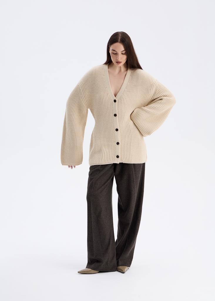 Merino wool cardigan