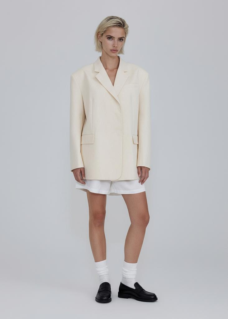 Double breasted oversized blazer