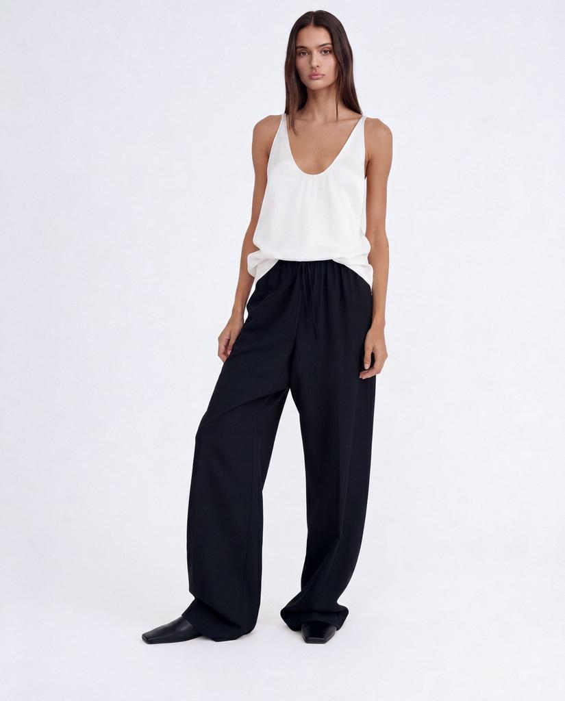 Flowing viscose trousers