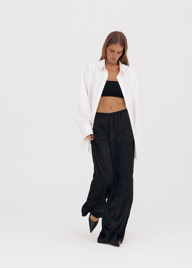 Viscose silk trousers