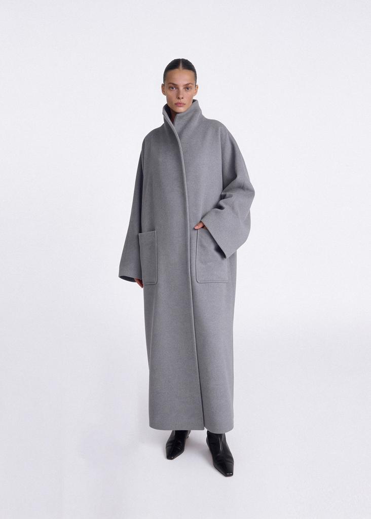Voluminous wool coat