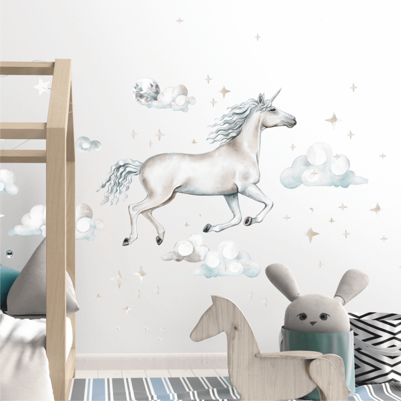 Наклейки на стену "Единорог"