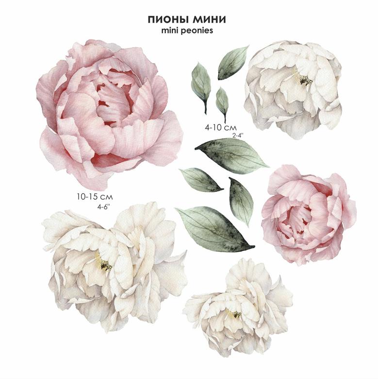 Стикеры «ПИОНЫ МИНИ»