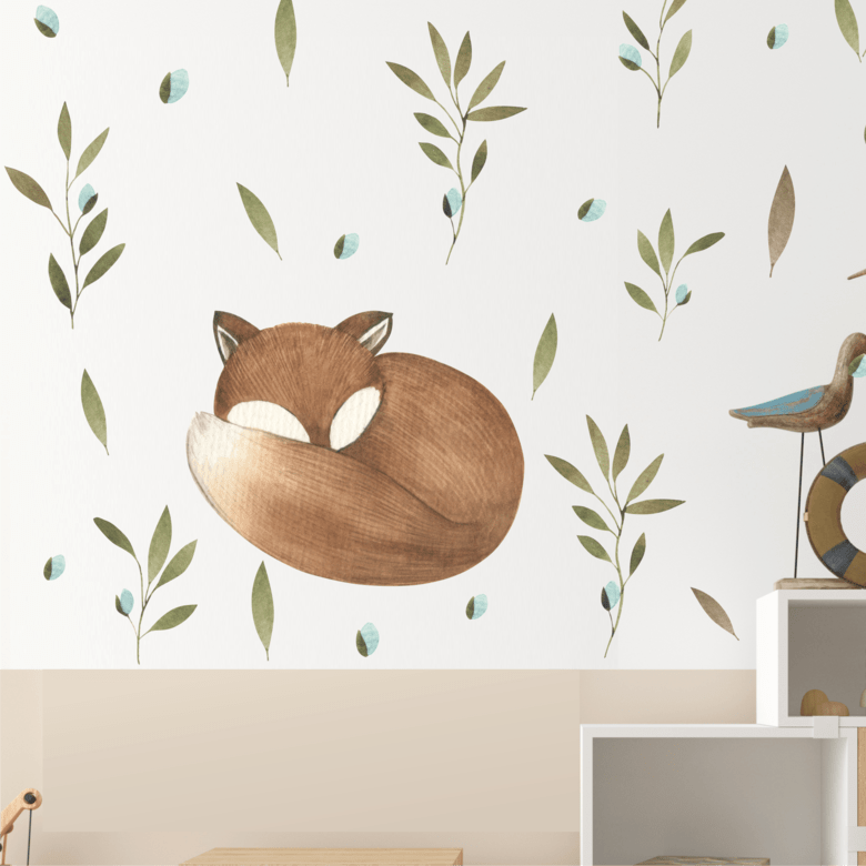 НАКЛЕЙКА НА СТЕНУ "ЛИСИЧКА"