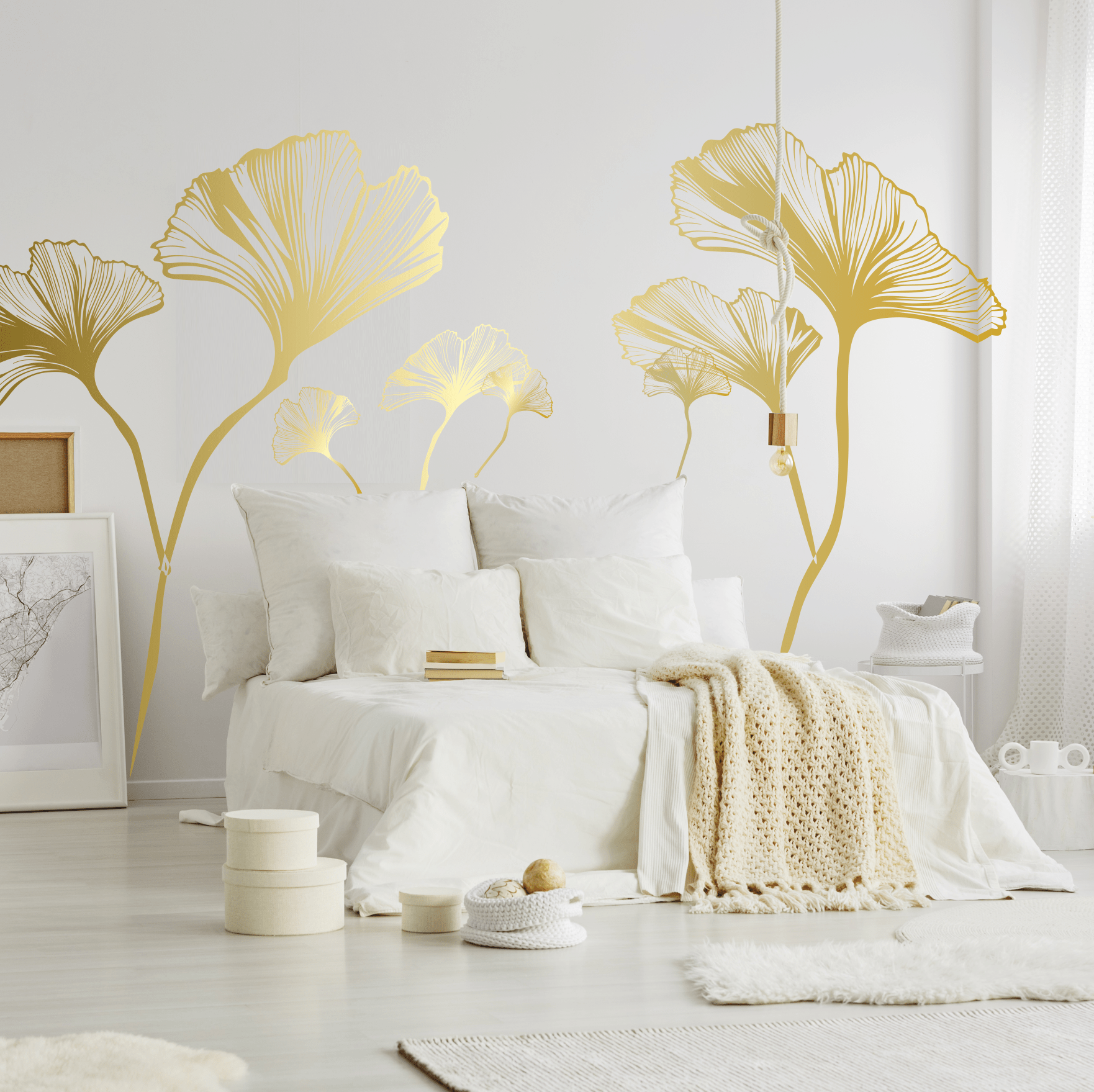 Наклейки на стену "ГИНКГО"