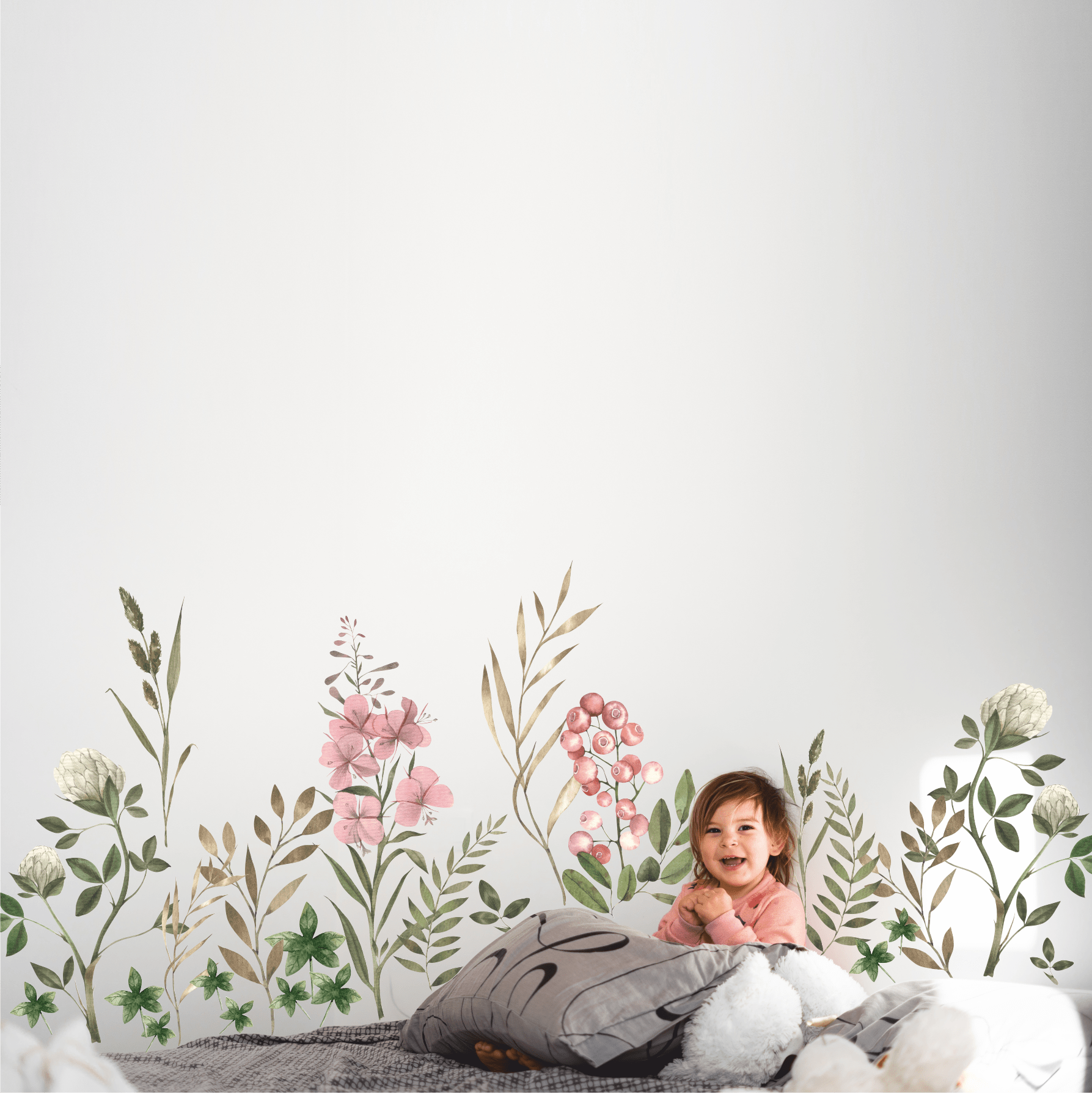 Наклейки на стену "ЛЕСНЫЕ ТРАВЫ-серия Волшебный лес"