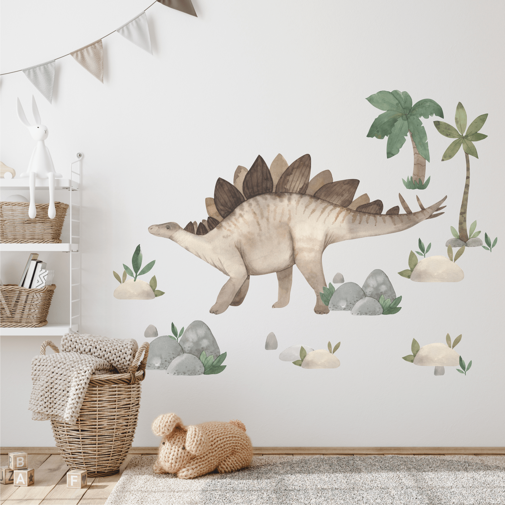 Наклейка  на стены "СТЕГОЗАВР"