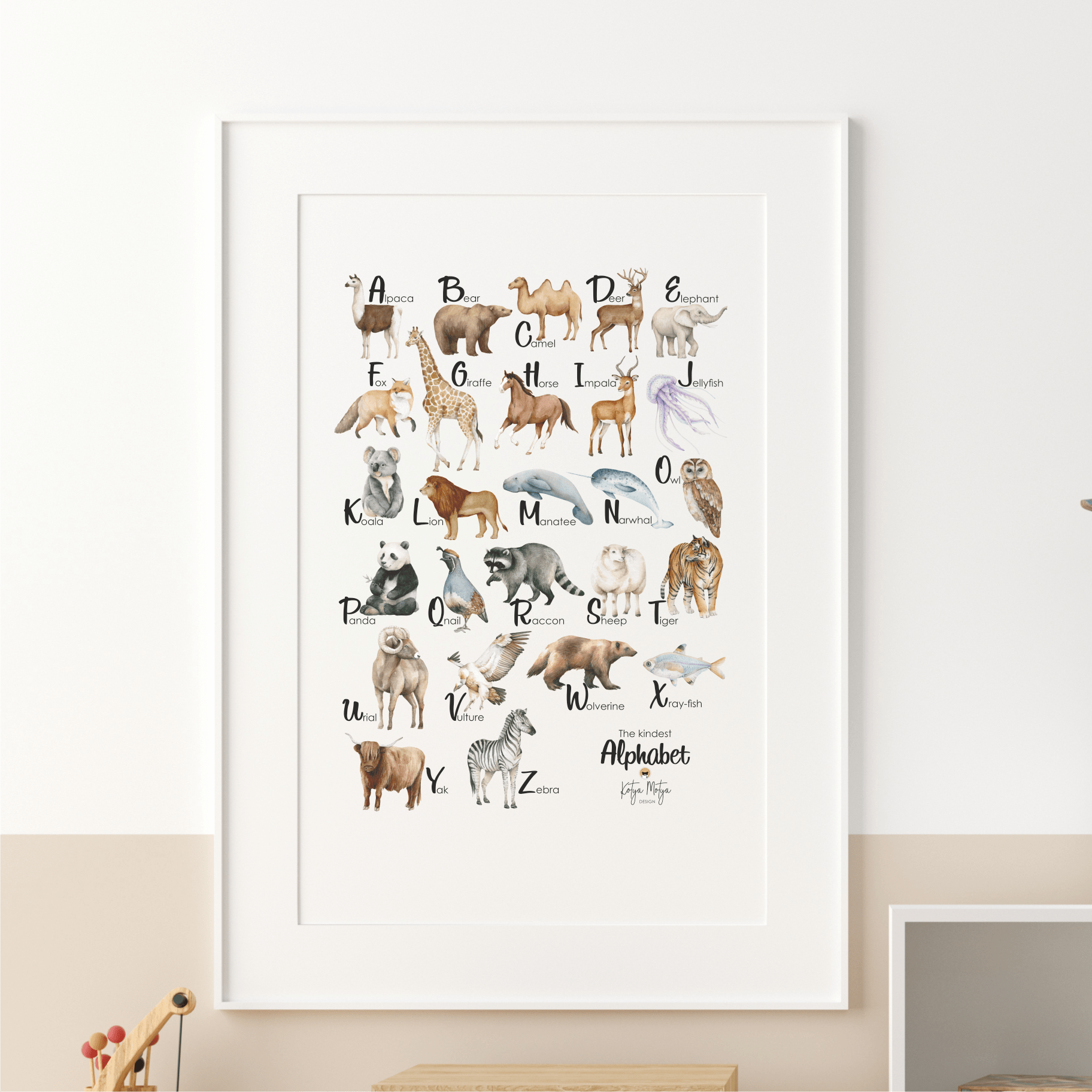 Английский алфавит с животными (The kindest Alphabet)