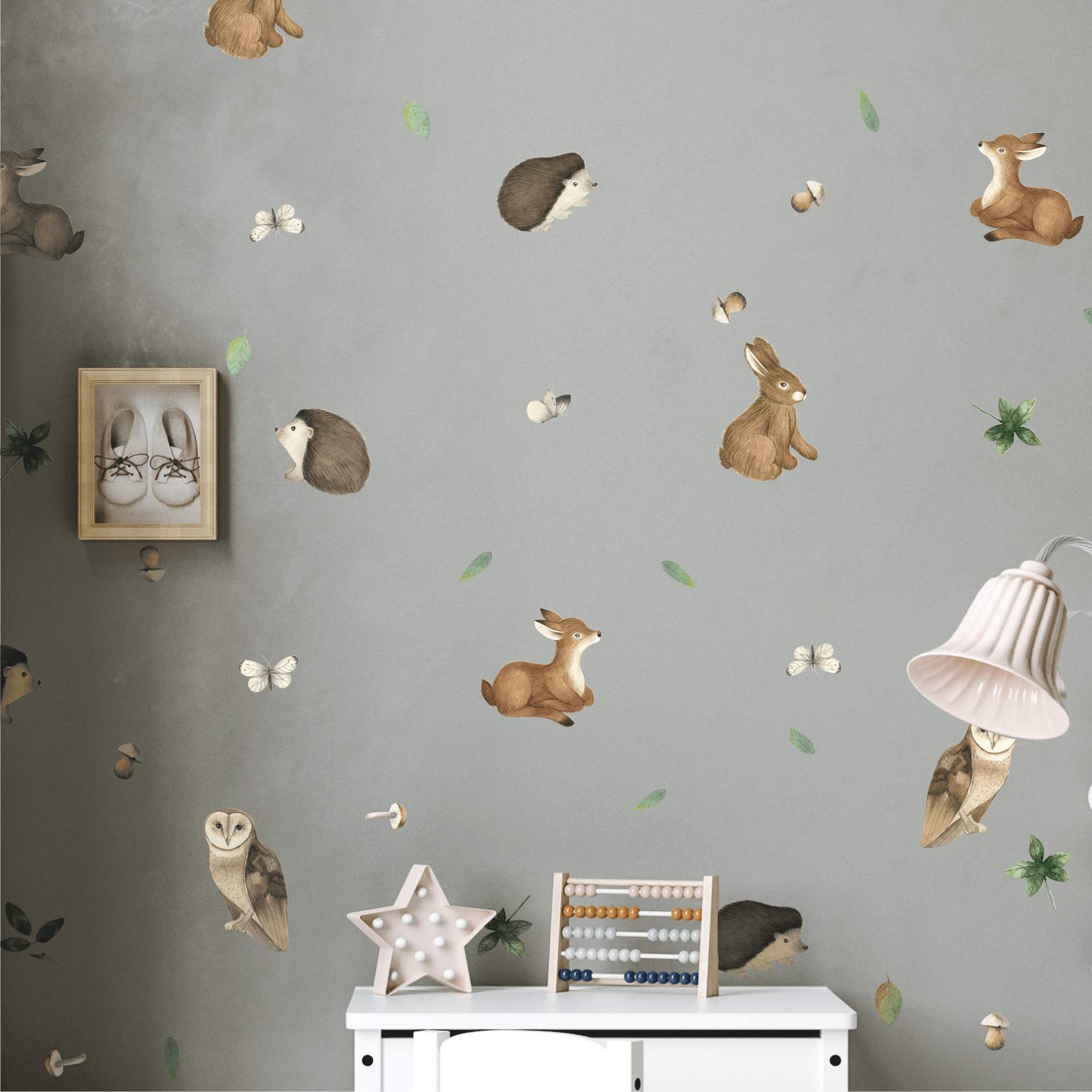 Наклейки на стену "ВОЛШЕБНЫЙ ЛЕС-ПРИНТ 160х300 см"