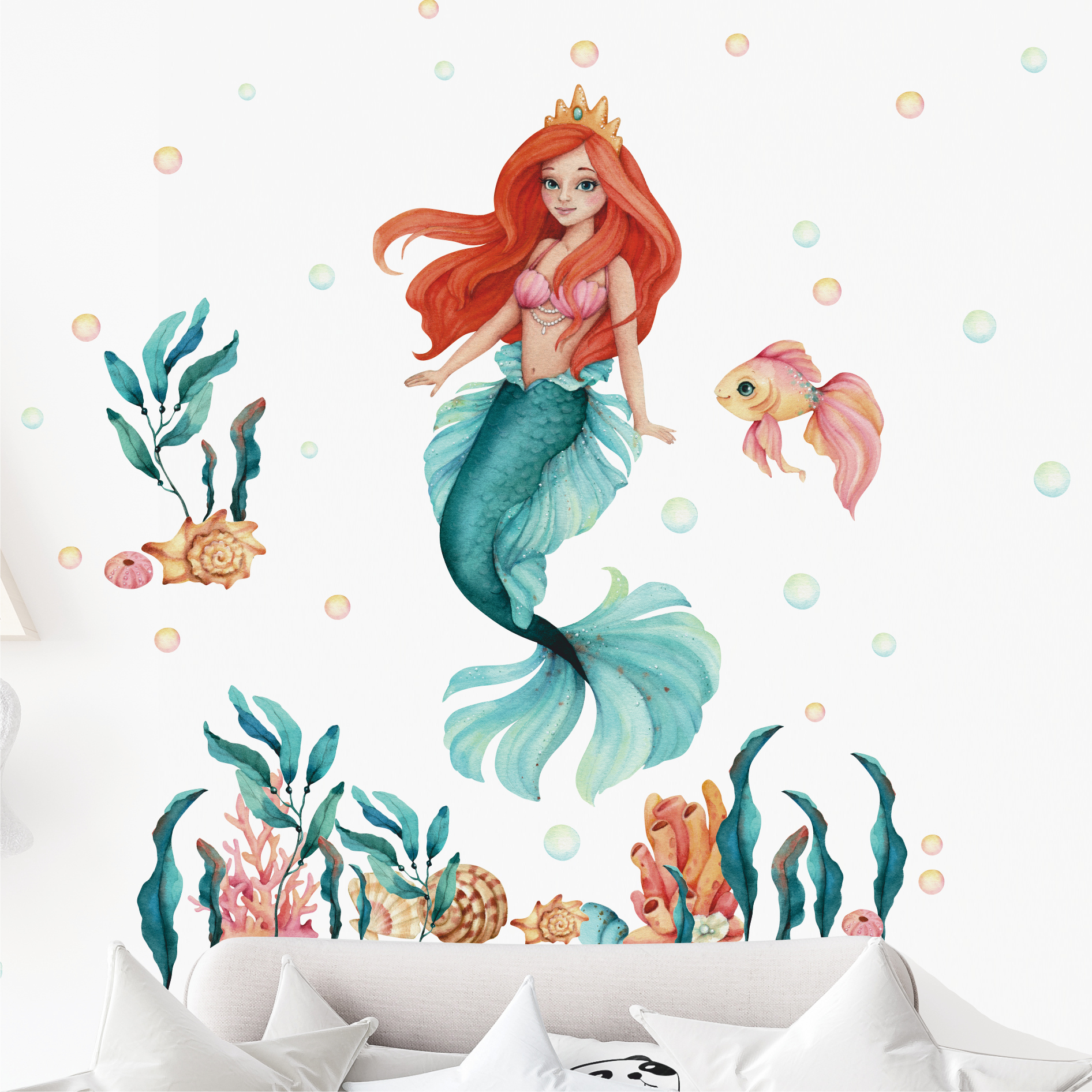 Наклейка на стену "РУСАЛОЧКА"