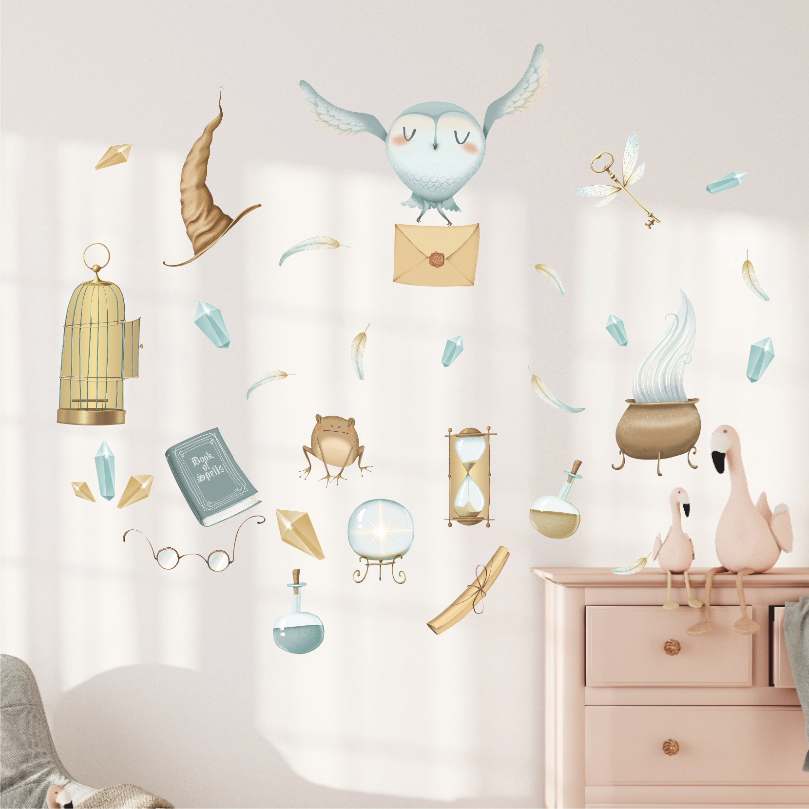 Наклейки на стену "Хогвартс"