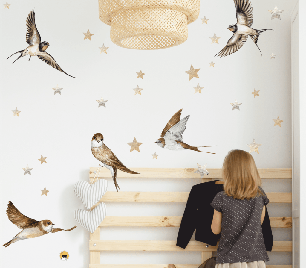 Уценка Наклейки на стену "Ласточки"