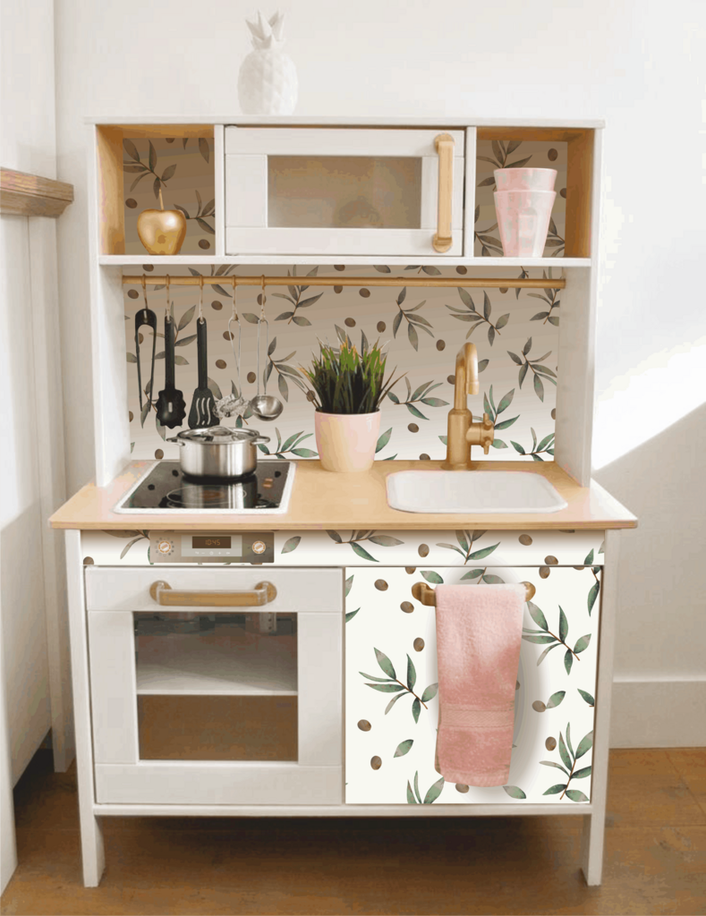 Уценка Наклейки - детская кухня " икеа " оливки