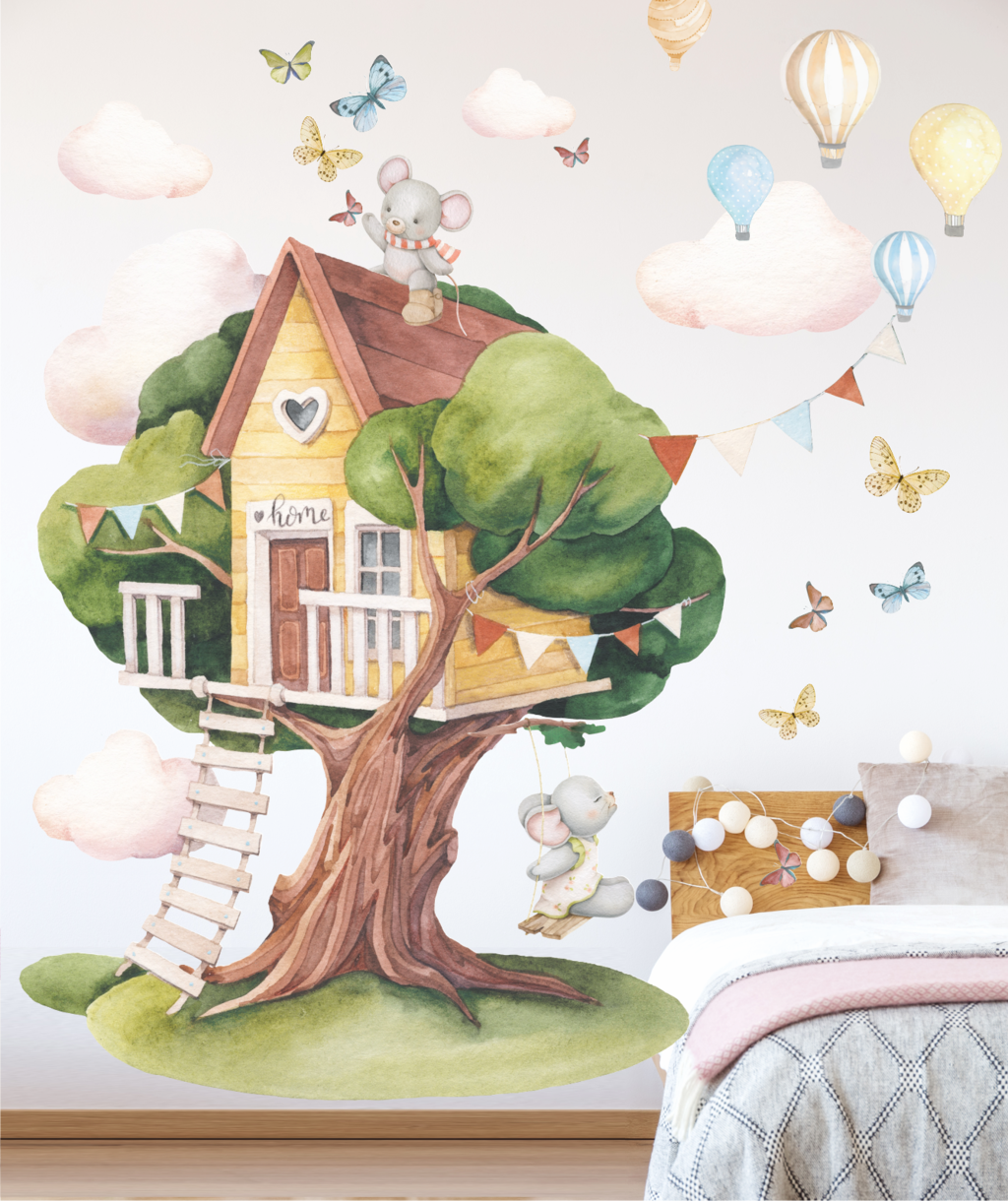 Уценка Наклейки на стену "ДОМ НА ДЕРЕВЕ"