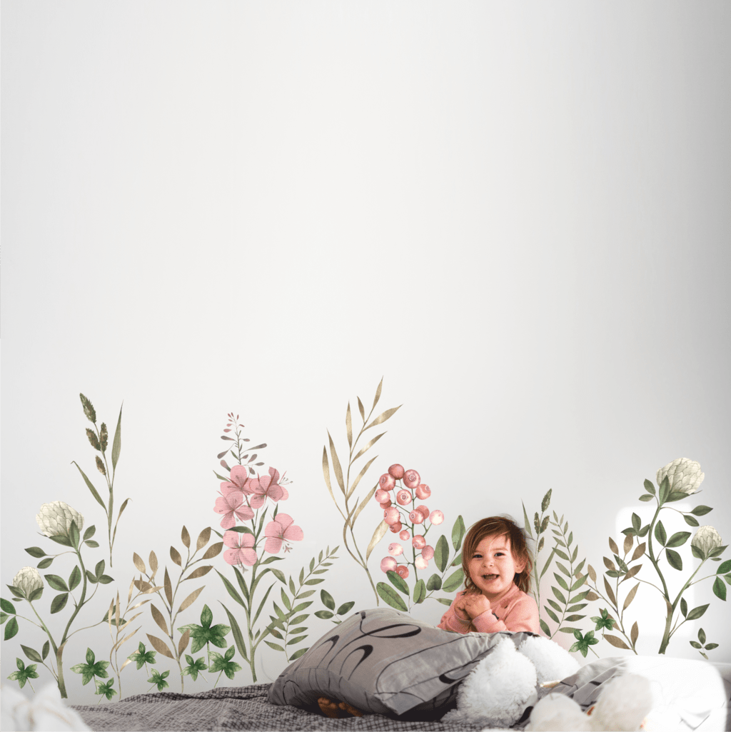 Уценка Наклейки на стену "ЛЕСНЫЕ ТРАВЫ-серия Волшебный лес"