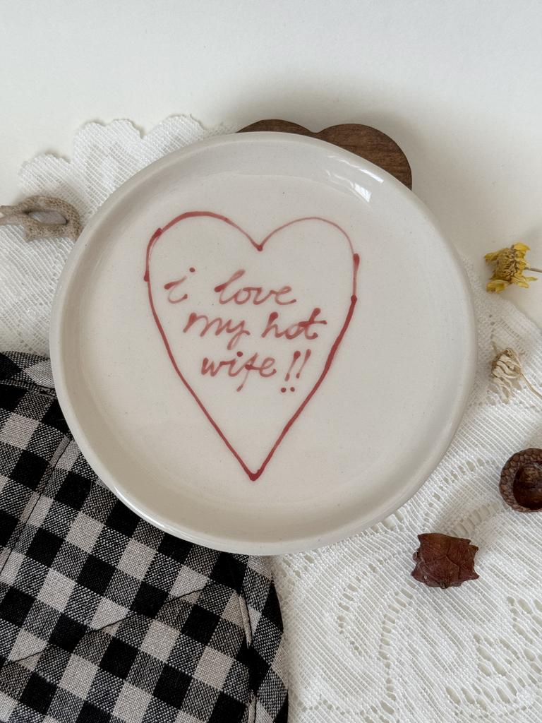 тарелочка керамическая вайф два
