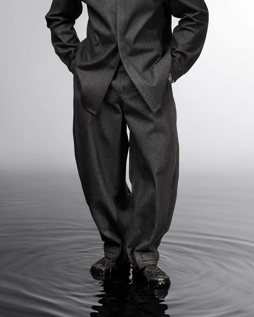 Брюки "BIRM" wool wet asphalt