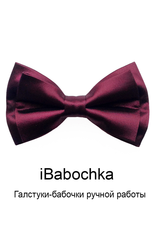 Атласный галстук-бабочка iCherry