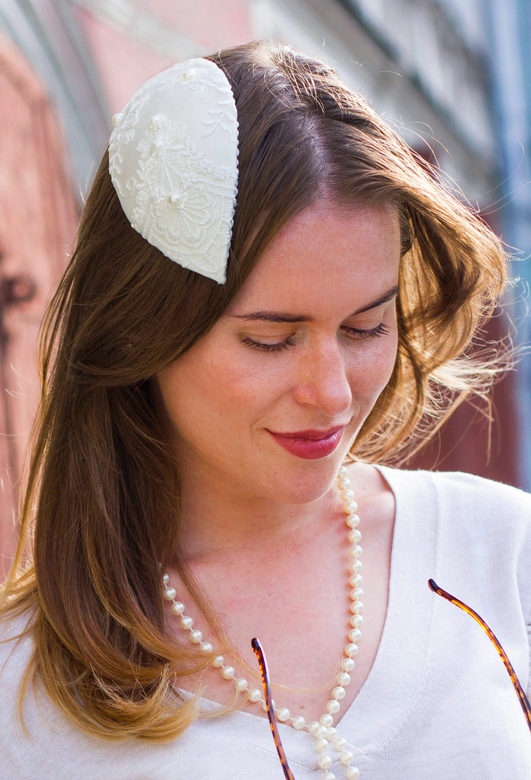 Жемчужная шляпка-капелька