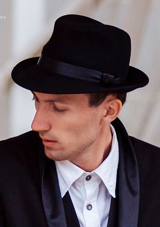 Мужская классическая шляпа "Федора"