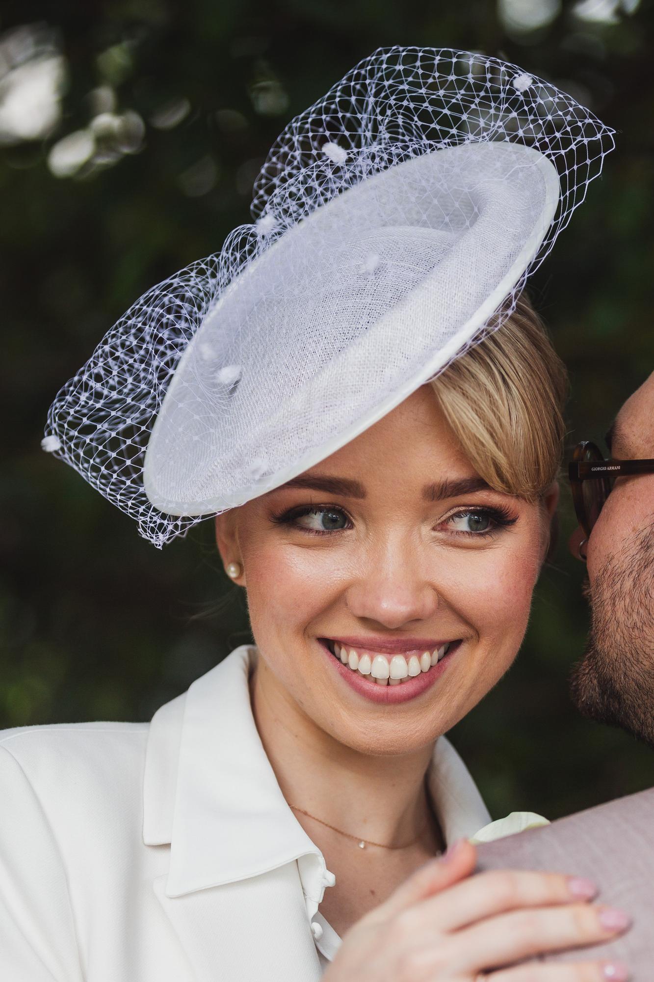 Летняя свадебная шляпка "Селена"