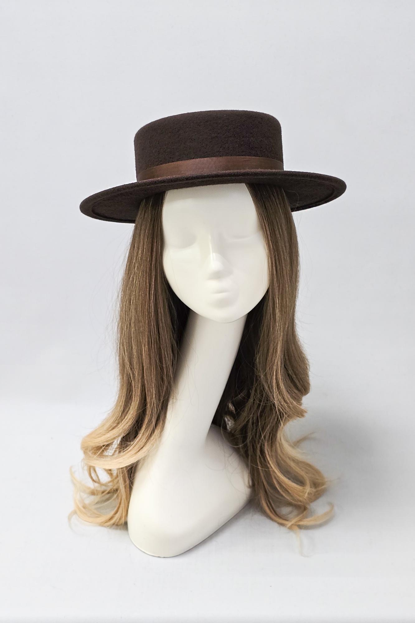 Шляпа канотье Шоколад