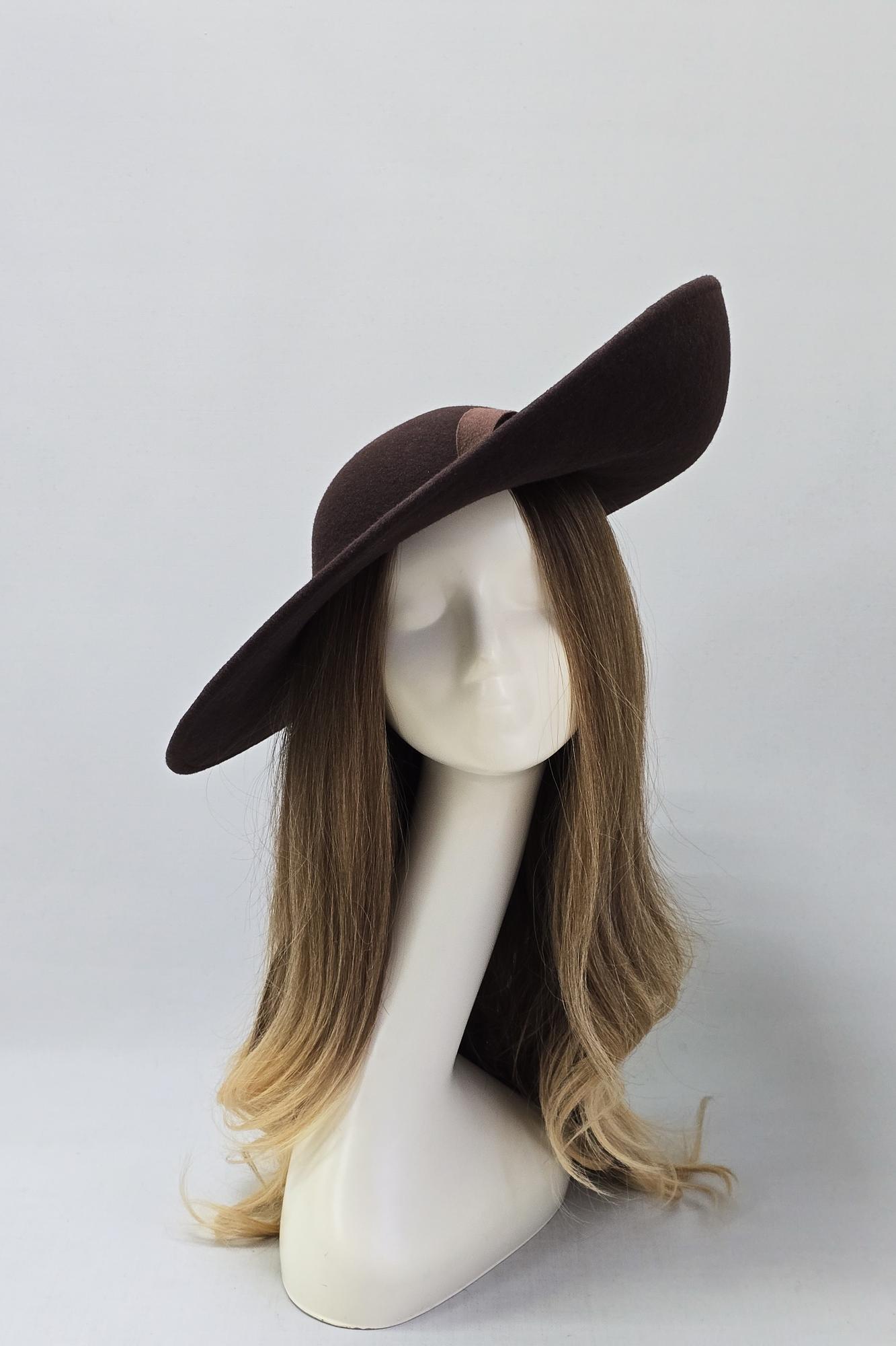 Шляпа "Ладья". Цвет шоколад