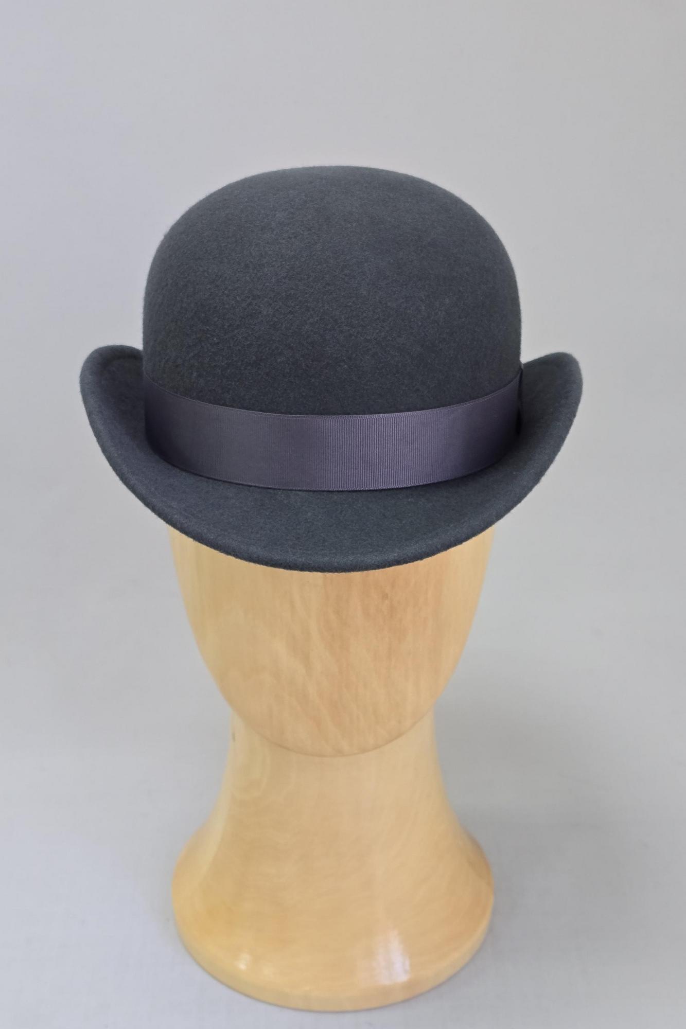 Шляпа котелок unisex. Цвет стальной