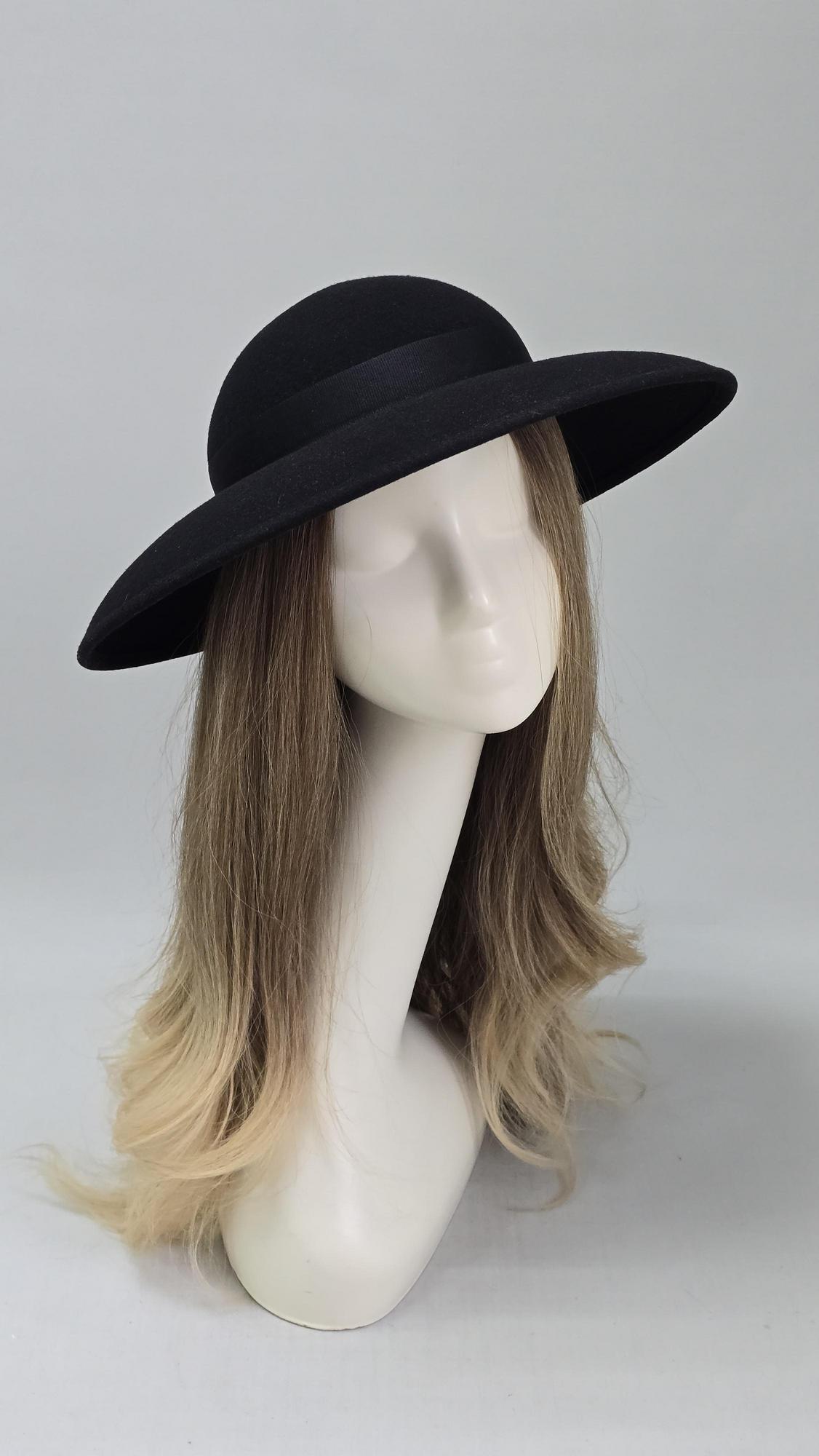 Шляпа Вивьен. Цвет черный