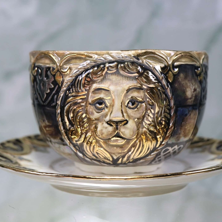 Чайная фарфоровая пара Византия