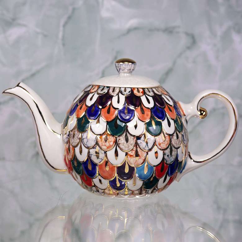 Чайник заварочный фарфоровый Жар Птица