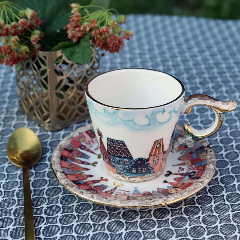 Кофейная пара для эспрессо Старый город