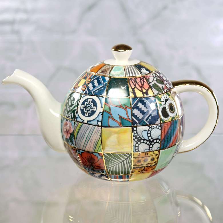 Чайник заварочный фарфоровый Печворк