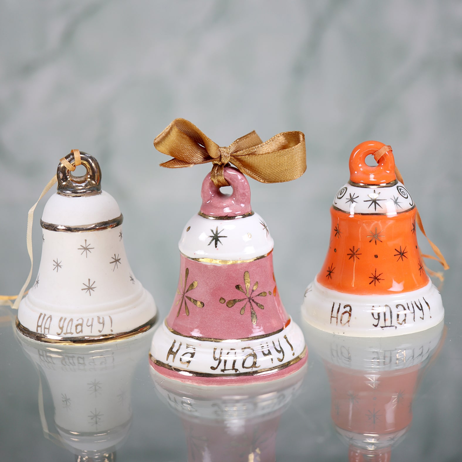 Porcelain bell "For good luck"