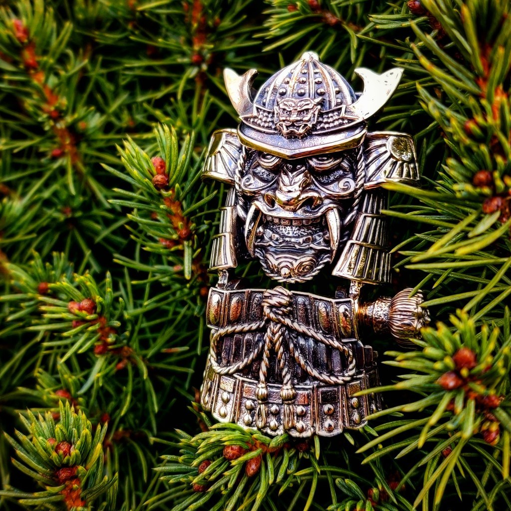 Фурнитура для браслетов "Самурай", бронза