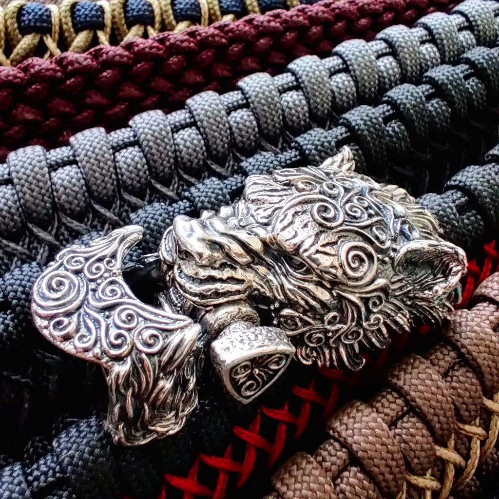 Фурнитура для браслетов "Тигр", серебро