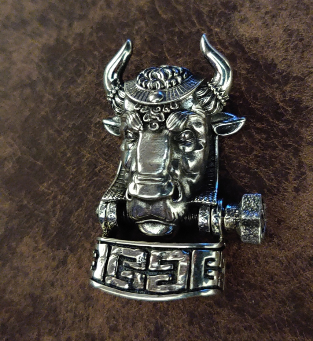 Фурнитура для браслетов "Минотавр", бронза