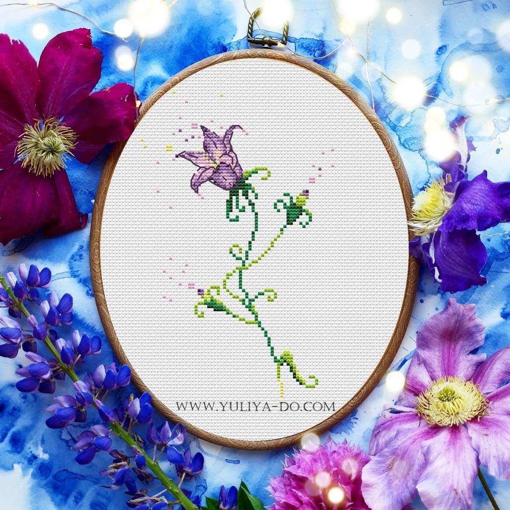 Схема вышивки "Колокольчик"