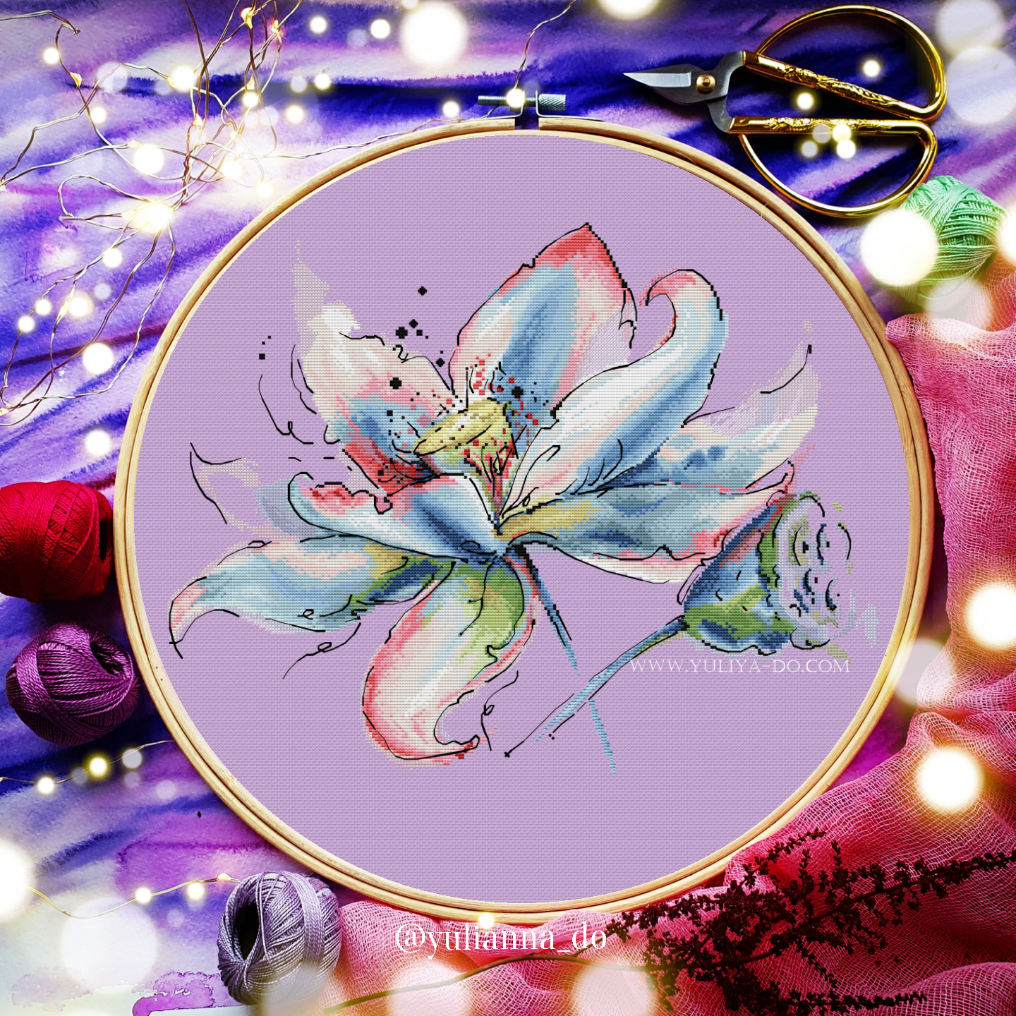 Лотос. Белая принцесса. (240х185 кр.)