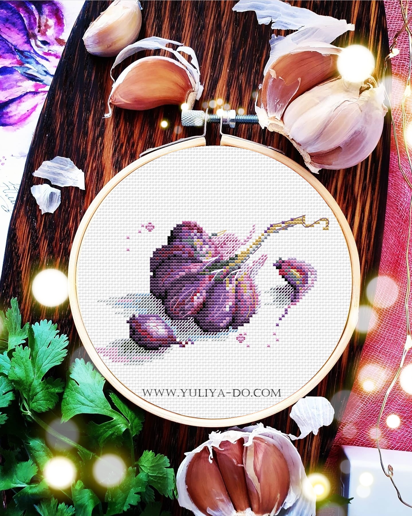 Схема вышивки "Чеснок" (80х50 кр.)