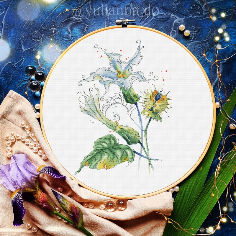 Схема вышивки "Дурман" (183х257 кр.)