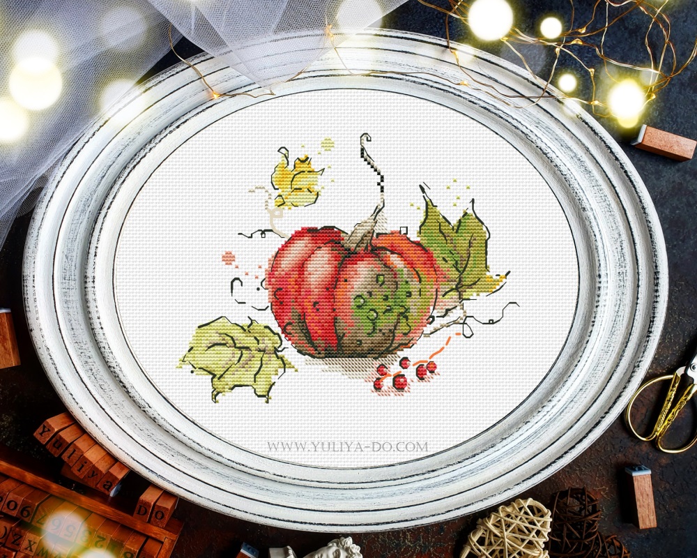 Схема вышивки "Красная тыква" (104х78кр.)